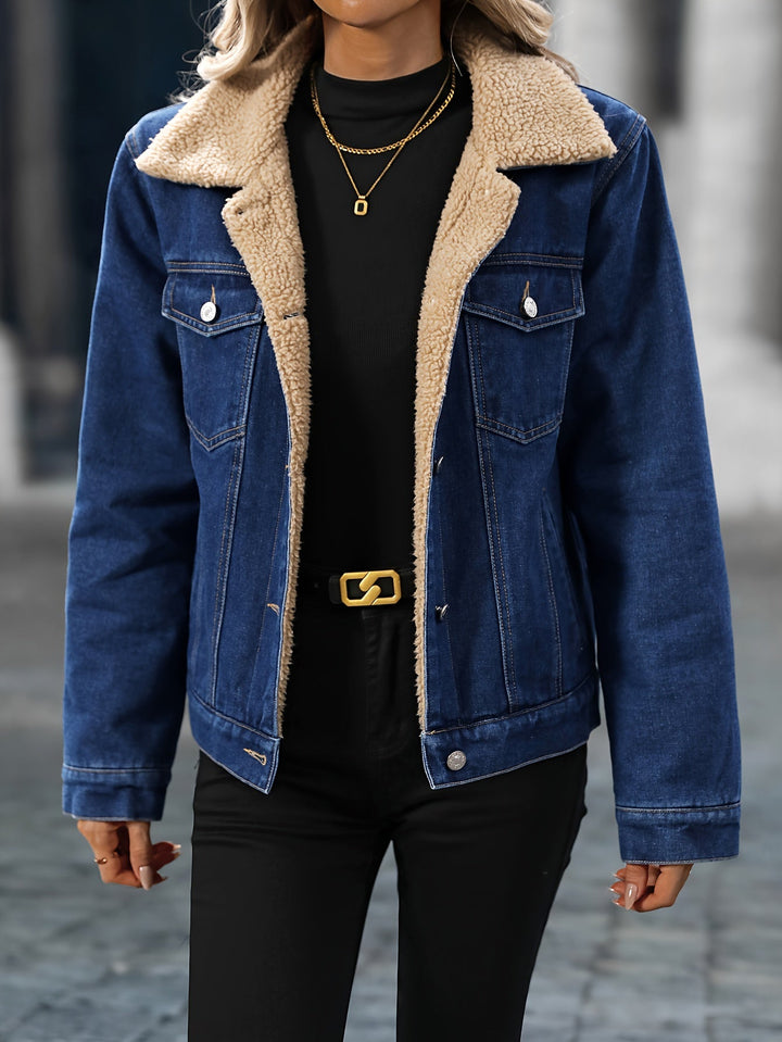 Drune | Denimjacke mit Sherpa-futter Baumwolle/polyester Winterbereit und Modern