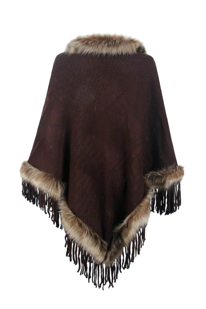Drune | Stilvoller Winterponcho für Damen