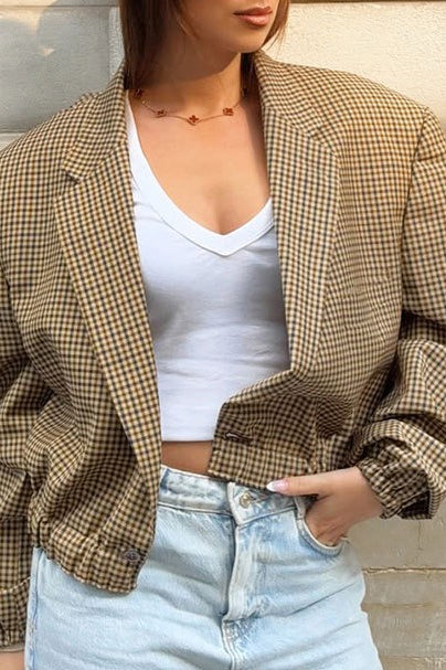 Drune | Karierter Blazer Jacke