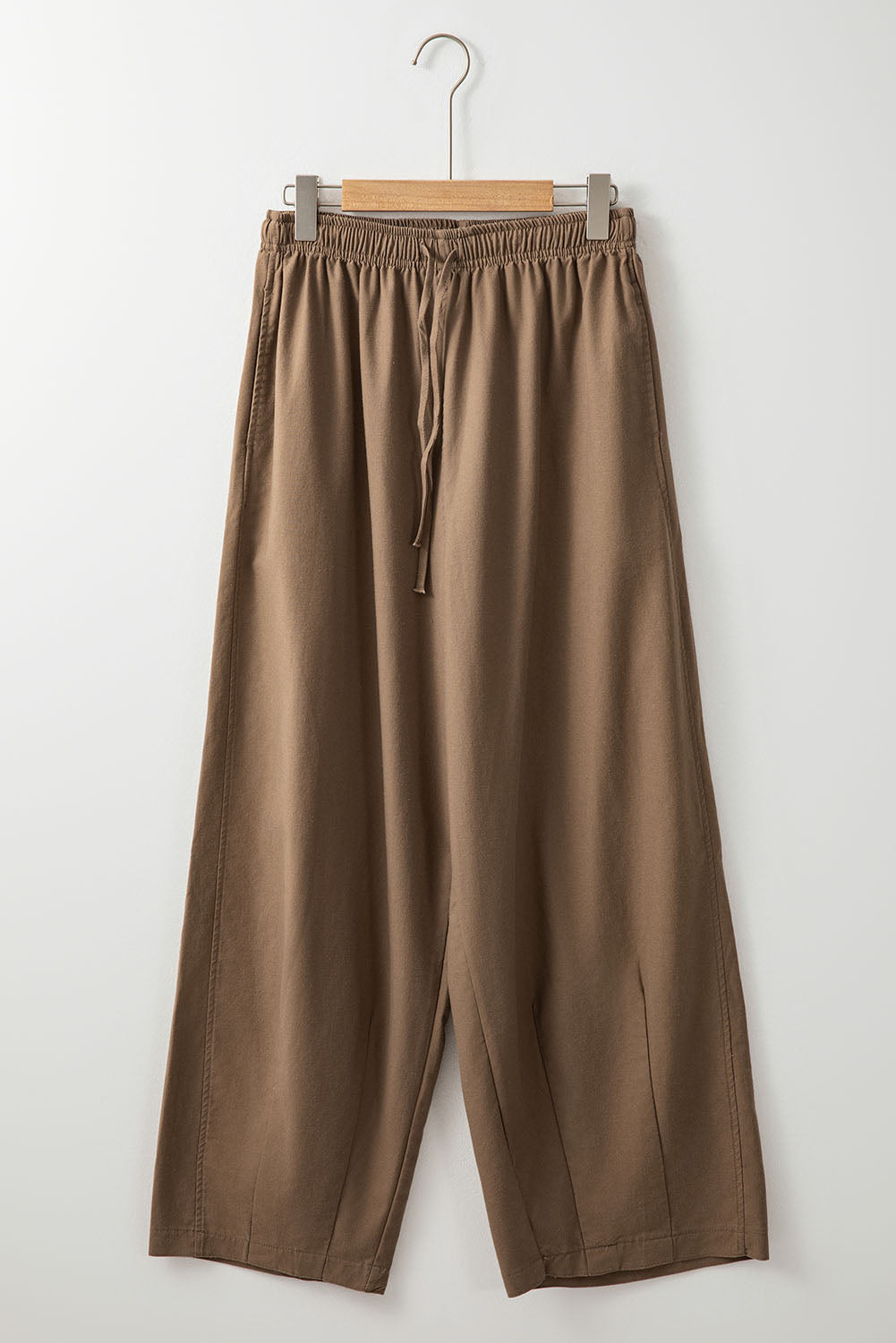 Drune | Palm Baumwoll Leinen Weitbein Hose Für Frauen