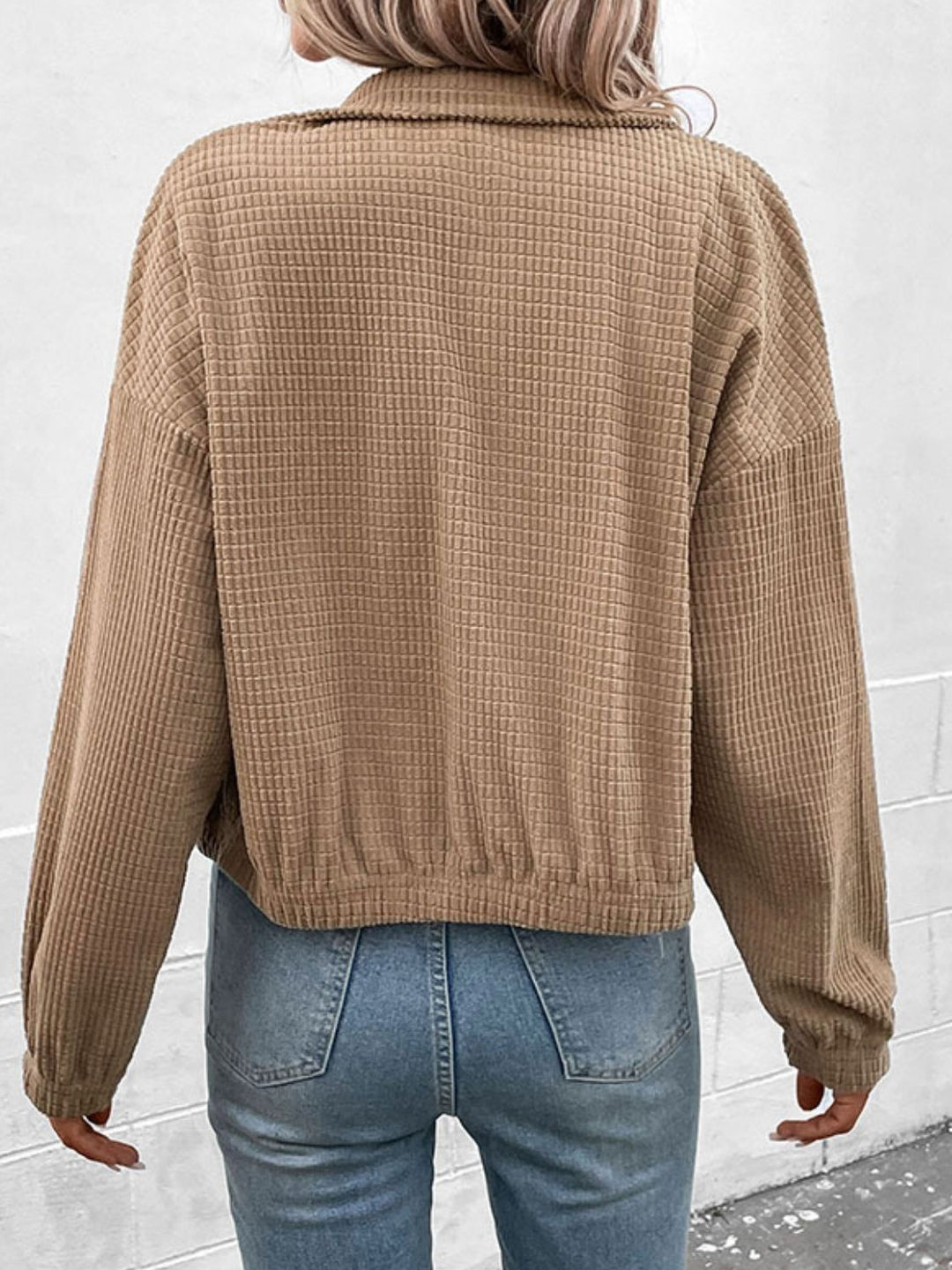 Drune | Langarmjacke mit niedergedrückter Schulter