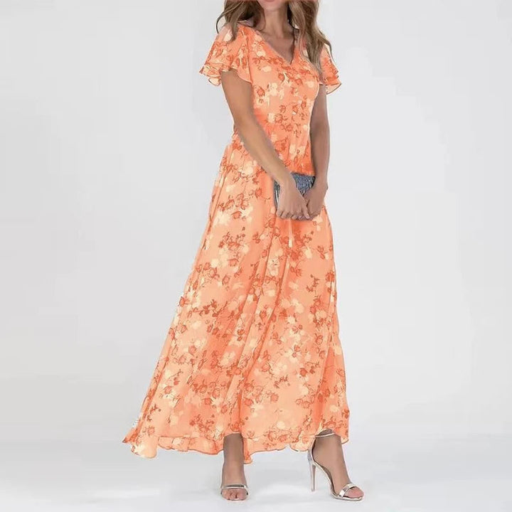 Drune | Elegantes Sommer-Blumenkleid Maxi