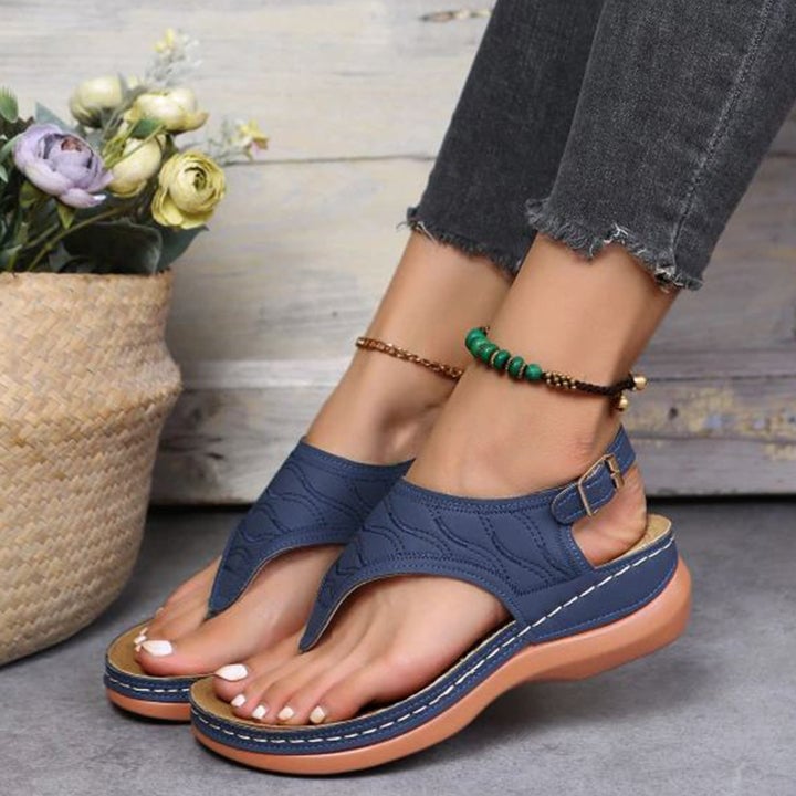 Drune | Orthopädische Soman-Strandflip-Flops für Komfort