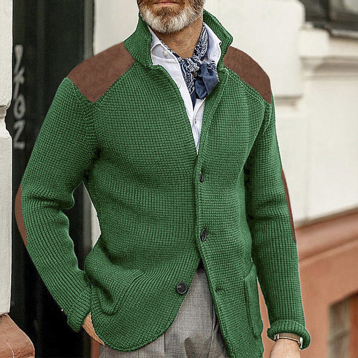 Drune | Strickjacke mit Stehkragen