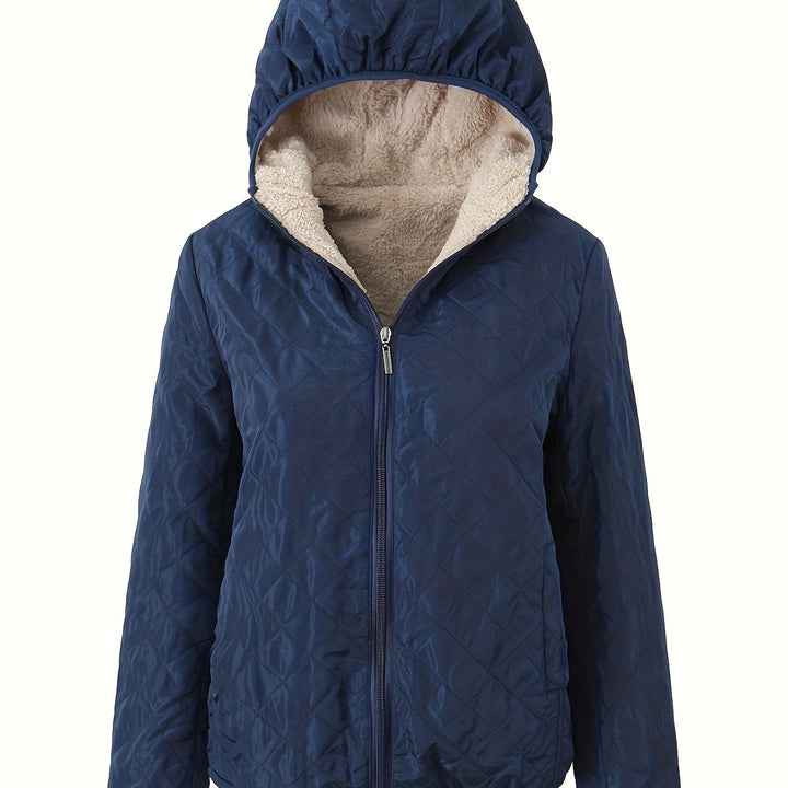 Drune | Steppjacke mit Kapuze und Reißverschluss