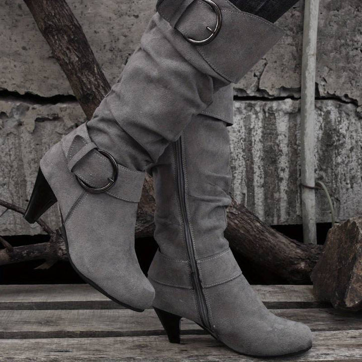 Drune | Wildlederstiefel Mit Schnalle