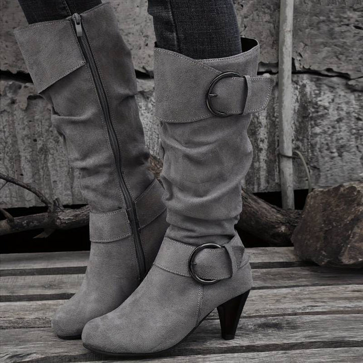 Drune | Wildlederstiefel Mit Schnalle
