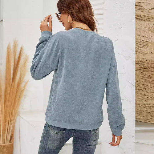 Drune | Cordpullover Sweatshirt für Damen
