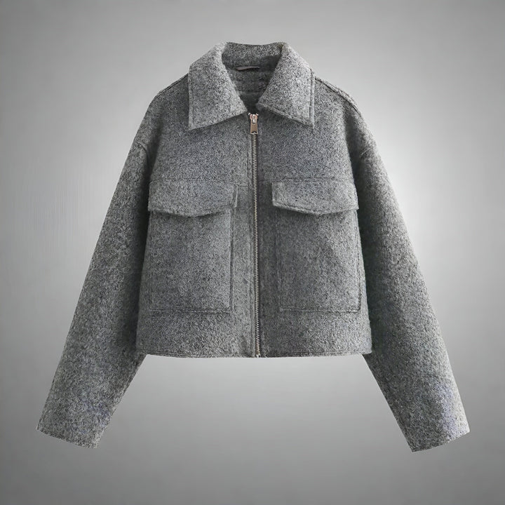 Drune | Kurz Bomberjack für Damen mit Reverskragen