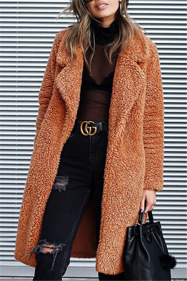 Drune | Von Wärme Faux Fur Longline Mantel