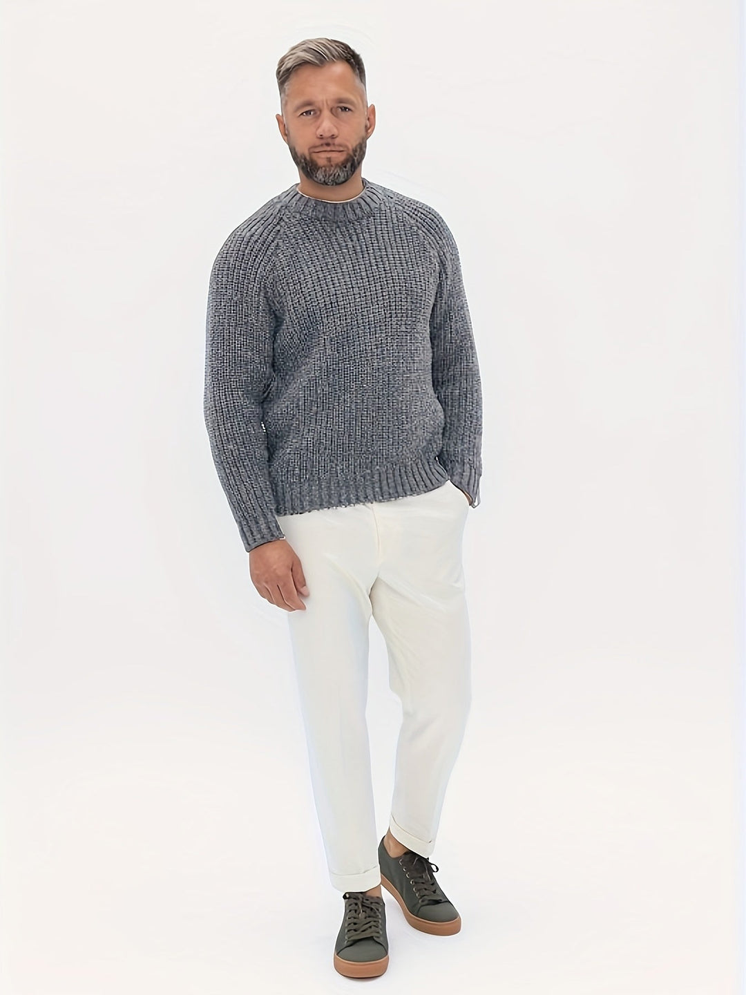 Drune | Strickpullover Im Klassischen Design Acryl Komfortabel und Warm
