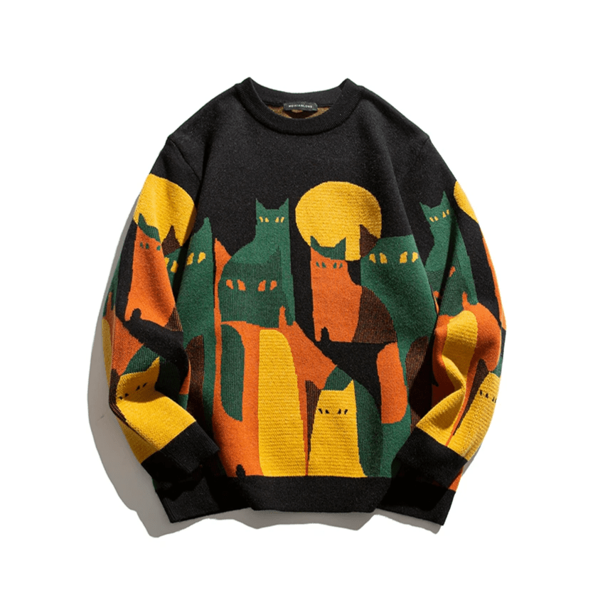 Drune | Stylischer Katzenpullover
