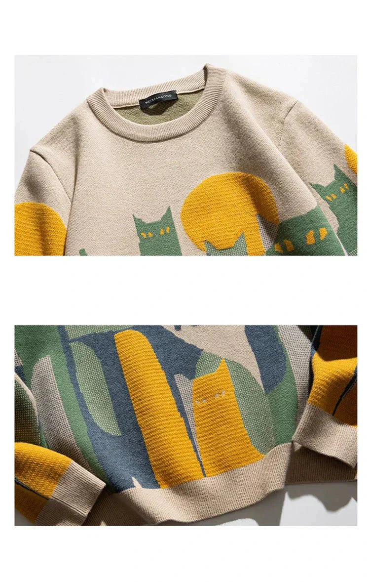 Drune | Stylischer Katzenpullover