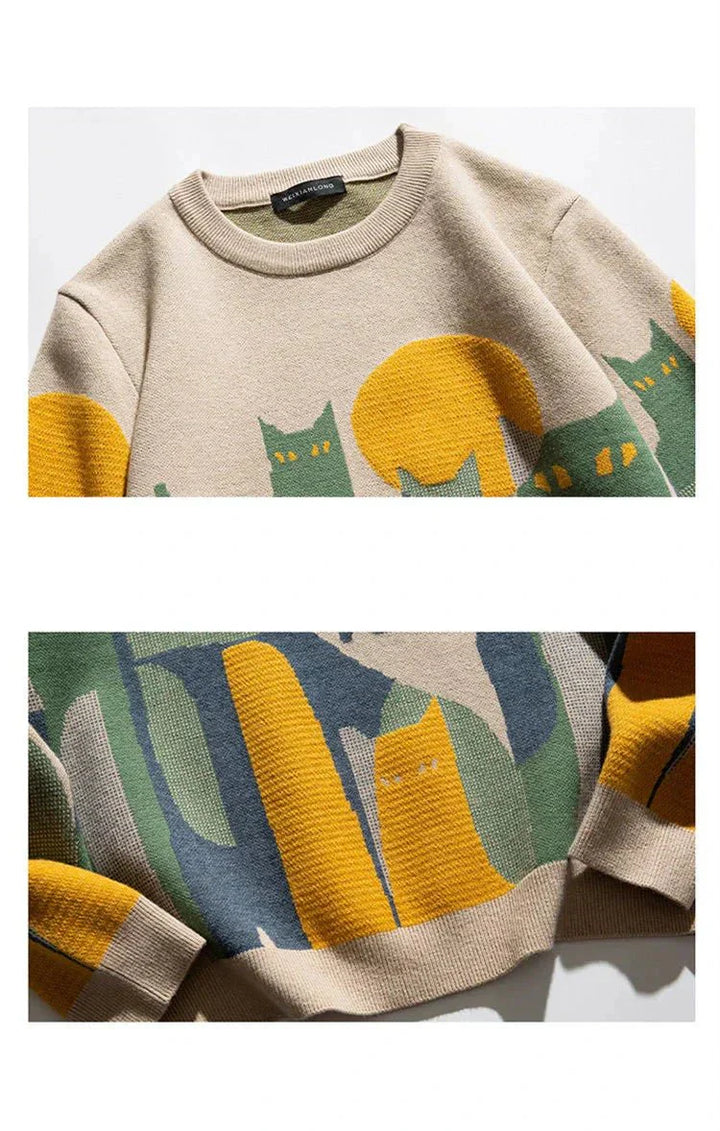 Drune | Stylischer Katzenpullover