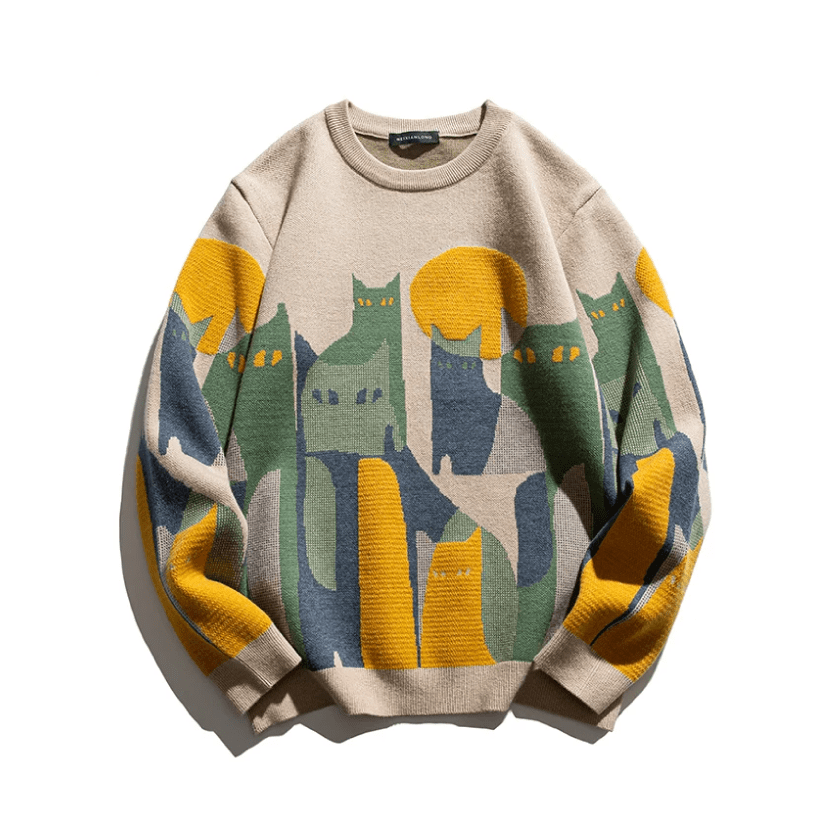 Drune | Stylischer Katzenpullover