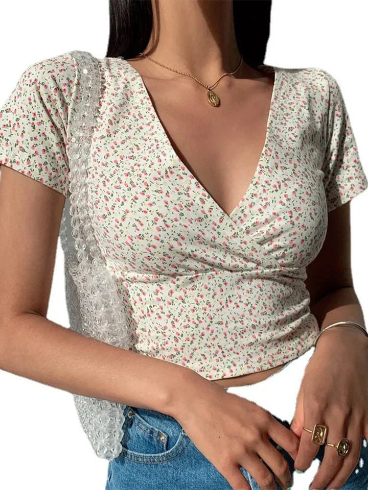Drune | Kurzes Sommer Topmuster