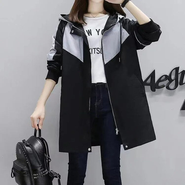 Drune | Damen Trenchcoat mit Kapuze