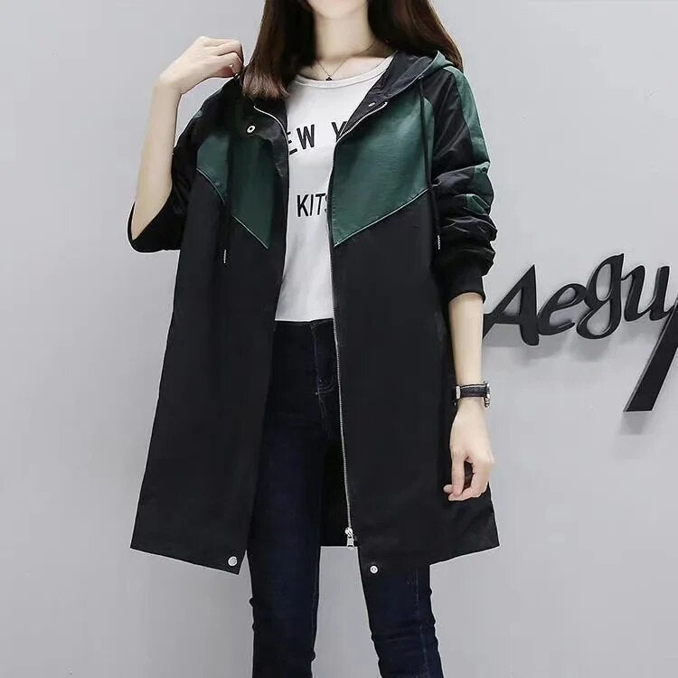 Drune | Damen Trenchcoat mit Kapuze