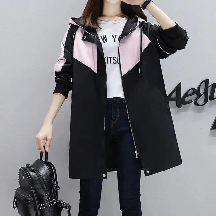 Drune | Damen Trenchcoat mit Kapuze