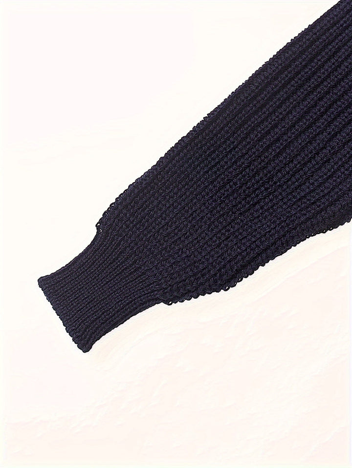 Drune | Dicke Strickjacke Im Robusten Design Wolle Wärme und Komfort
