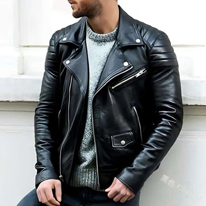Drune | Herren Leder Bikerjacke