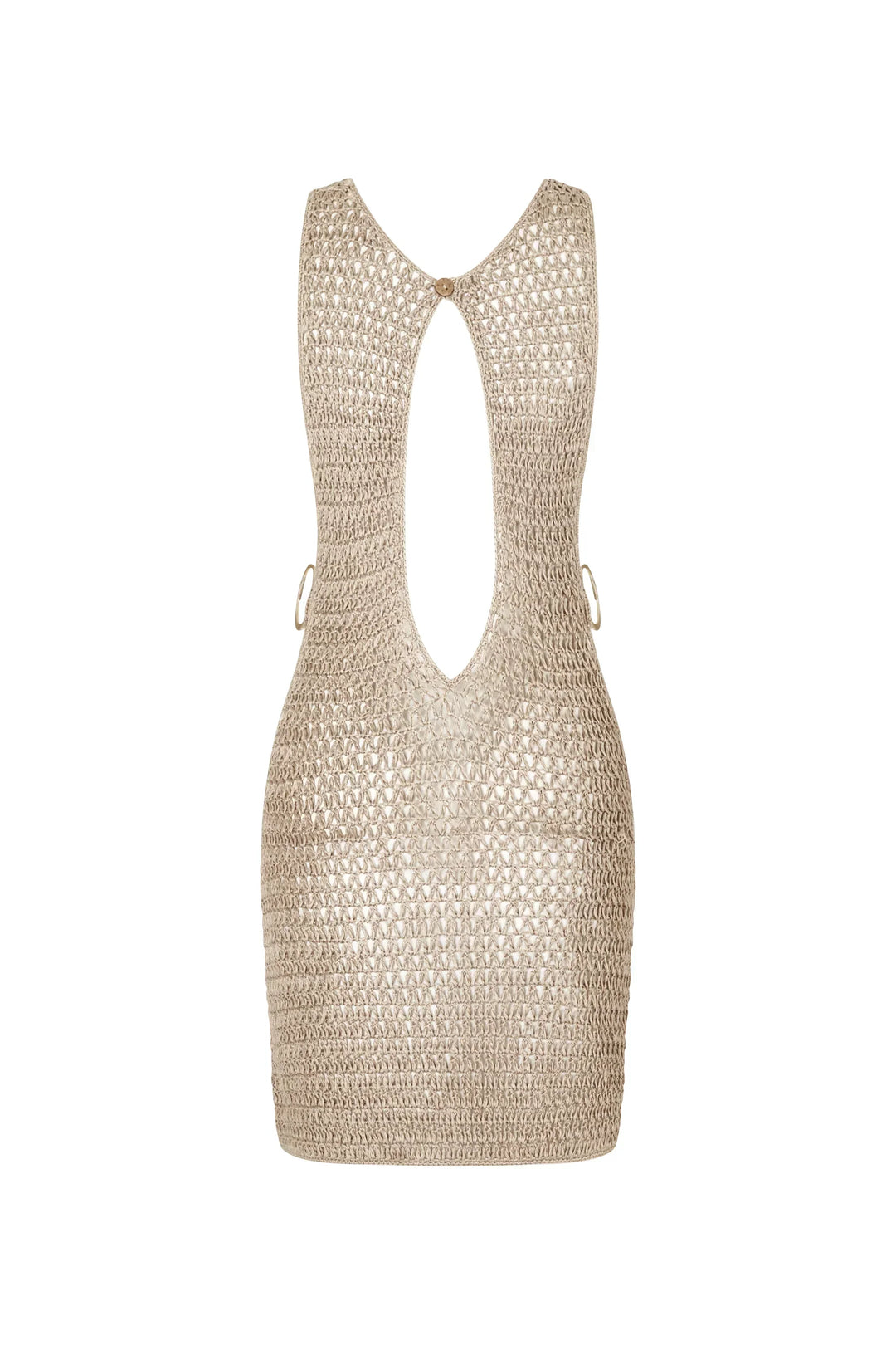 Drune | Gestricktes Durchscheinendes Strandkleid