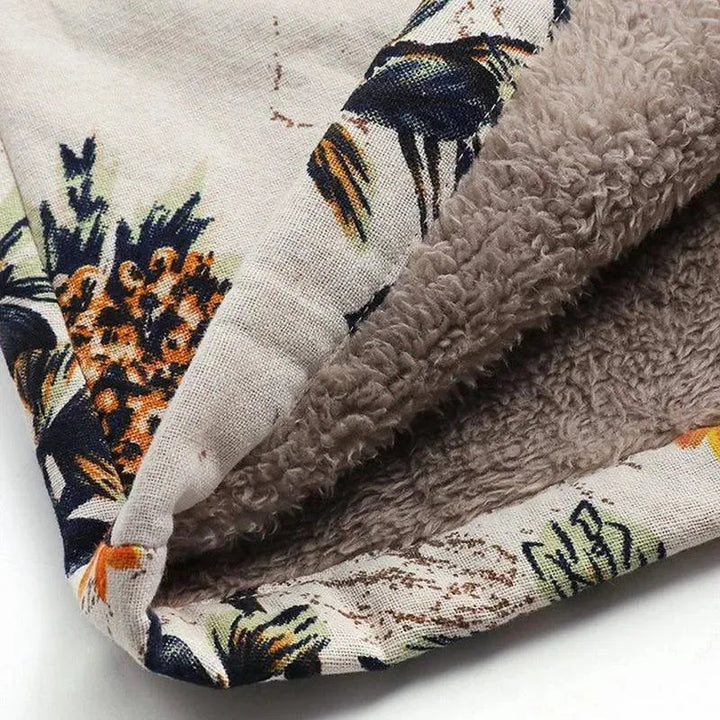 Drune | Floral Locker Plus Size Wintermantel