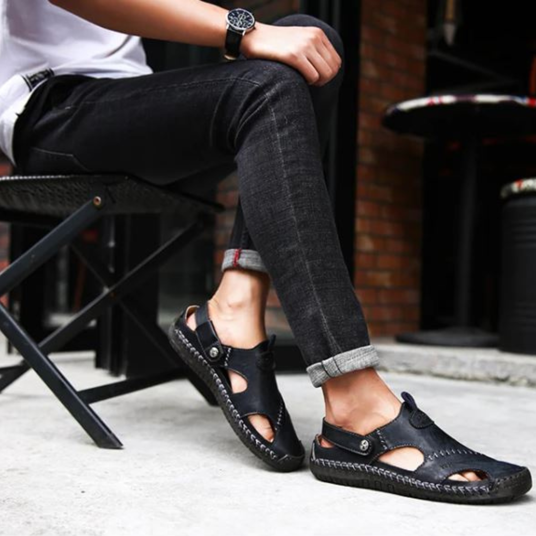 Drune | Edle Ledersandalen