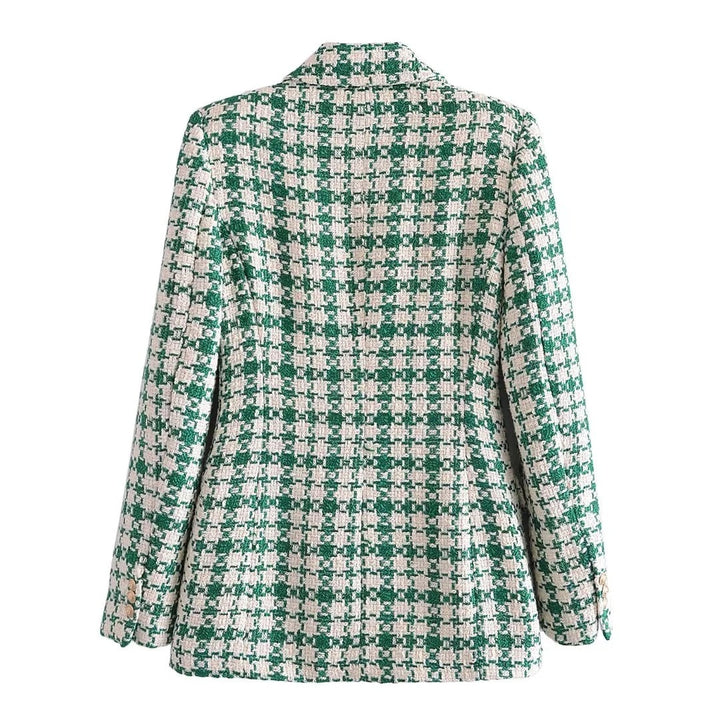 Drune | Mari & Olivia Karierter Tweed Blazer
