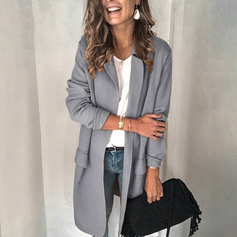 Drune | Langer Cardigan Bequem und Elegant Gestrickte Weste