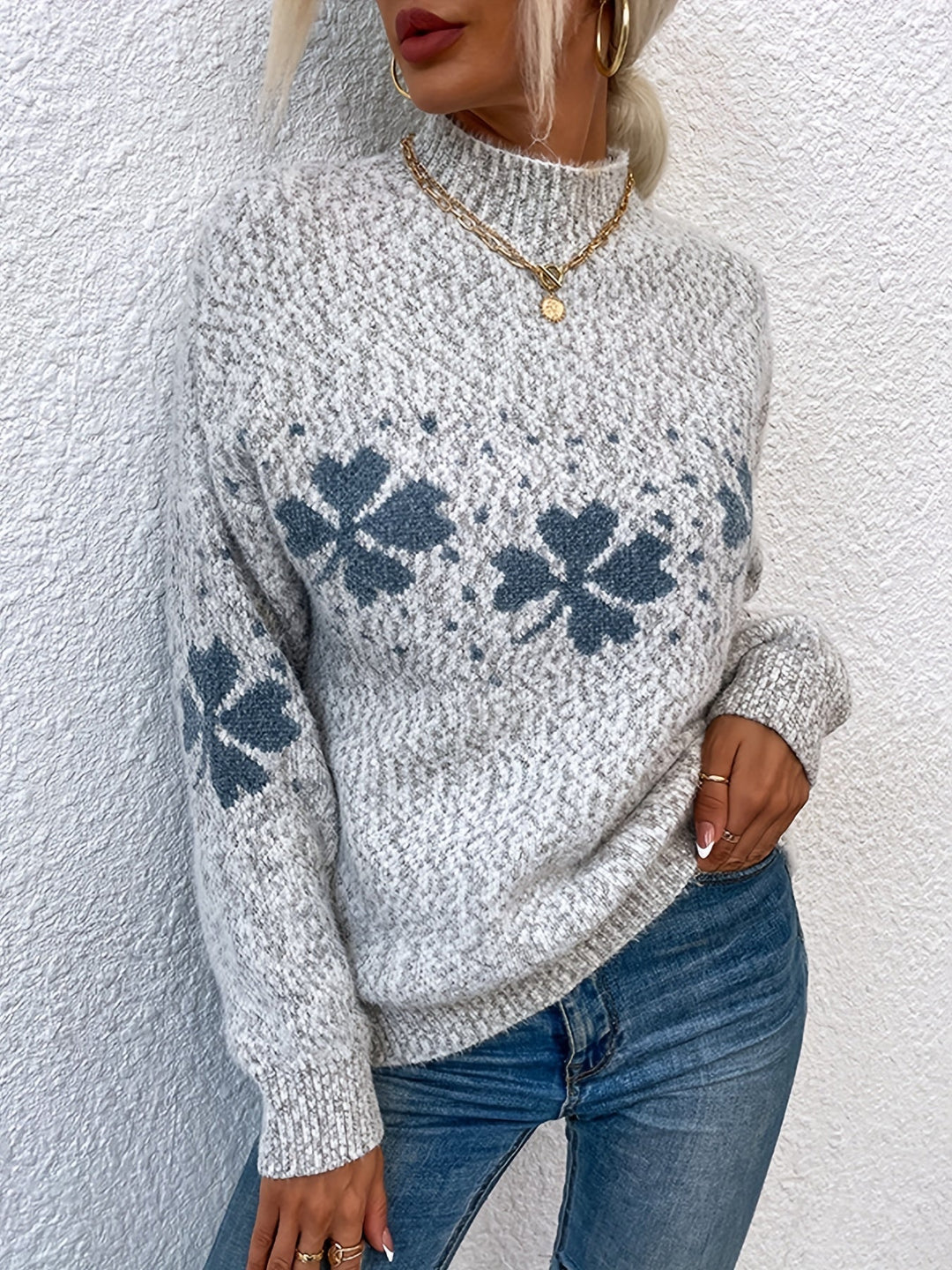 Drune | Vierblättriger Klee Pullover