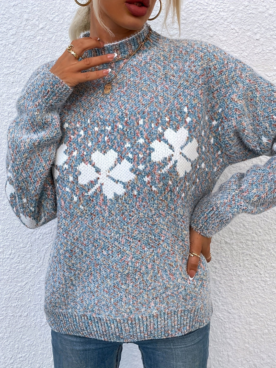Drune | Vierblättriger Klee Pullover