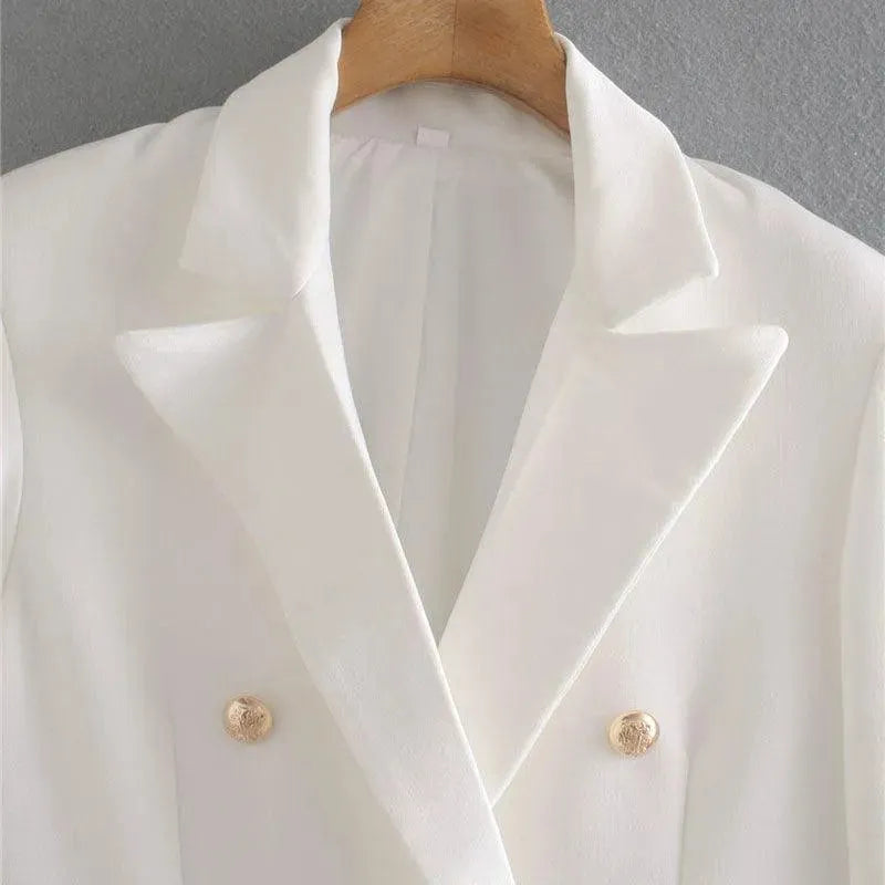 Drune | FRANS Vintage Blazer Damen - Formal-Business - Uni-Einfarbig