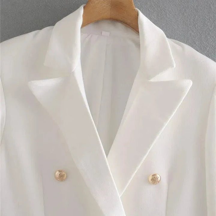Drune | FRANS Vintage Blazer Damen - Formal-Business - Uni-Einfarbig