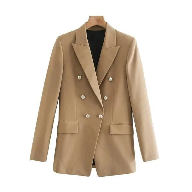 Drune | FRANS Vintage Blazer Damen - Formal-Business - Uni-Einfarbig