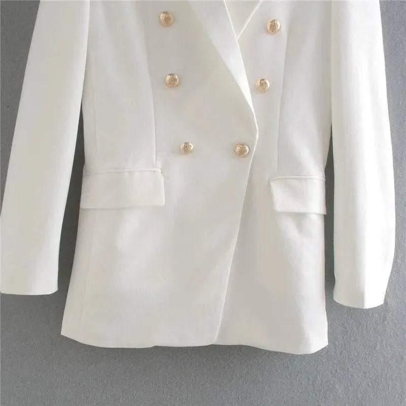 Drune | FRANS Vintage Blazer Damen - Formal-Business - Uni-Einfarbig
