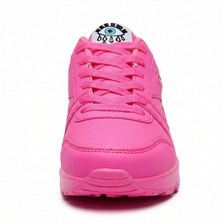 Drune | Pu Orthopädische Damen Sneaker mit Schwarzem Augenprint