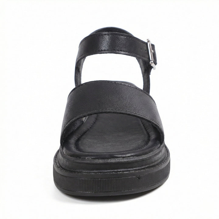 Damen Komfortable Sandalen mit verstellbarem Knöchelriemen Drune
