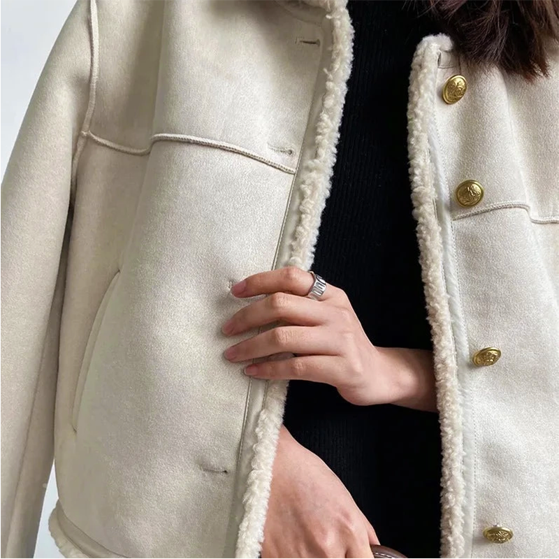 Drune | Vintage Wildlederjacke - Warmer und Bequemer Schnitt