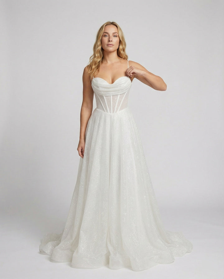 Drune | Glitter Ballkleid mit Schnürung
