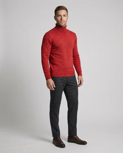 Herren Rollkragenpullover aus weichem Merinowolle Drune
