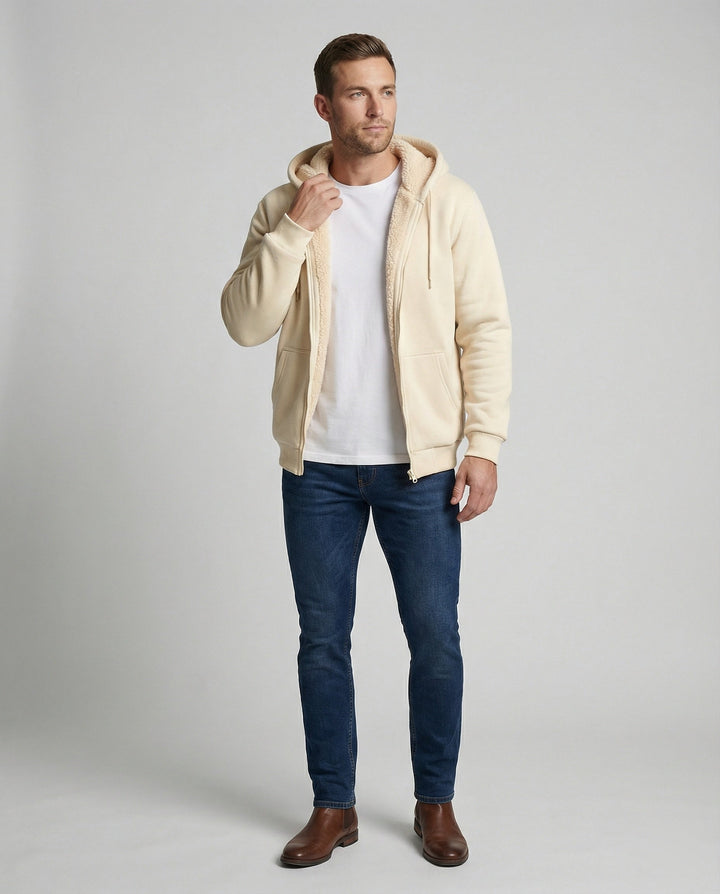 Drune | Warmer Fleecegefütterter Winterhoodie für Herren