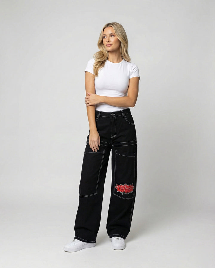 Denim Baggy Jeans mit Weiter Passform & Lässigem Stil | Drune