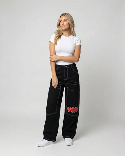Denim Baggy Jeans mit Weiter Passform & Lässigem Stil | Drune