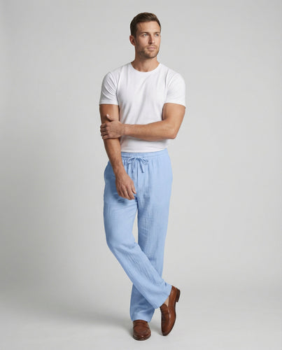 Herren lässige Leinenhose Drune