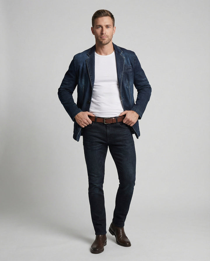 Herren Blazer Herren unstrukturiert