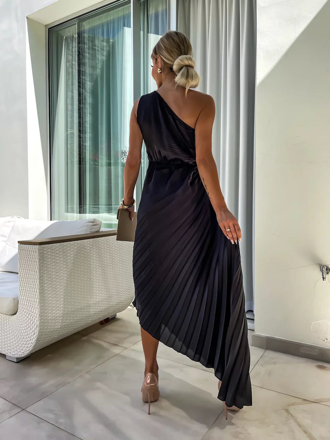 Drune | Blumen Schulterkleid
