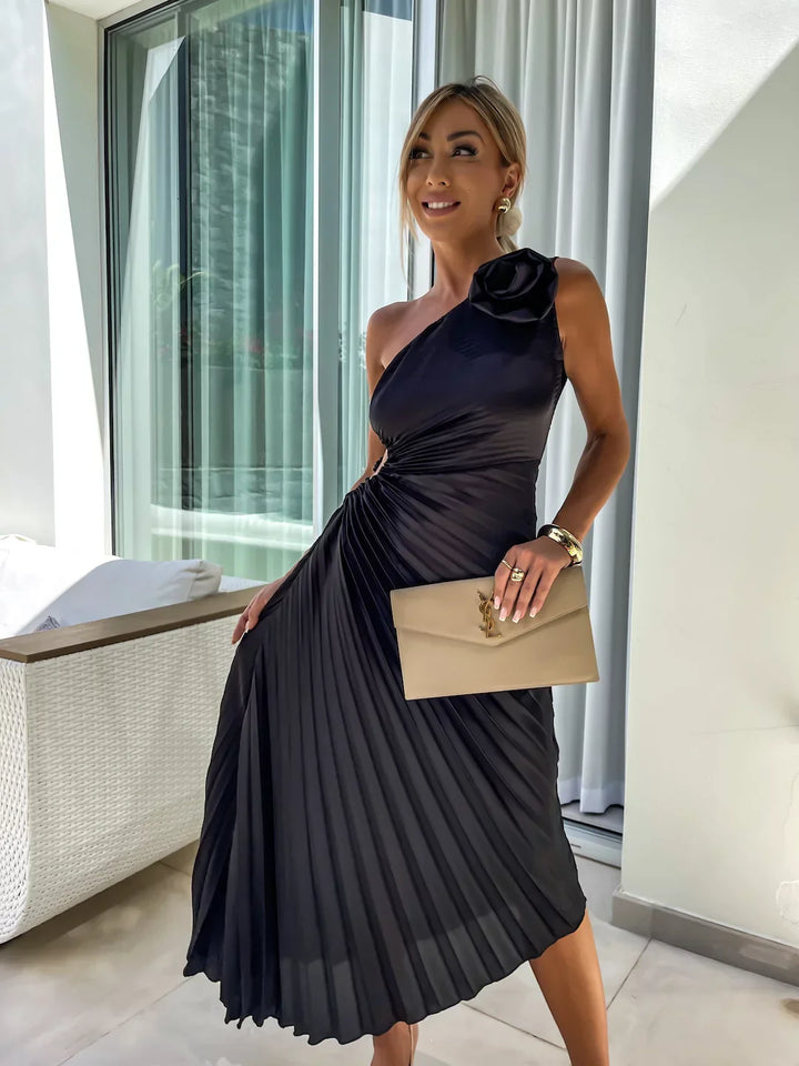 Drune | Blumen Schulterkleid