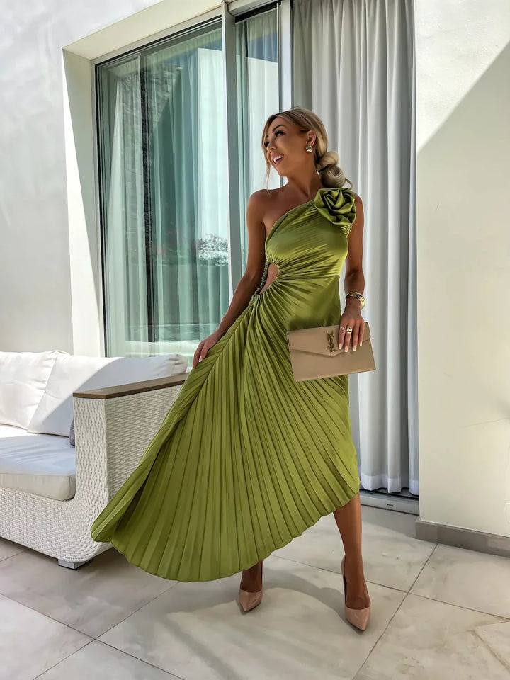 Drune | Blumen Schulterkleid