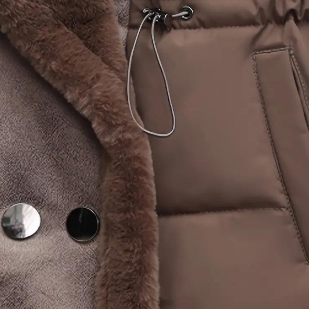 Drune | Fellgefütterte Pufferweste - Verstellbare Taille - Warme Schicht - Legere Winterbekleidung